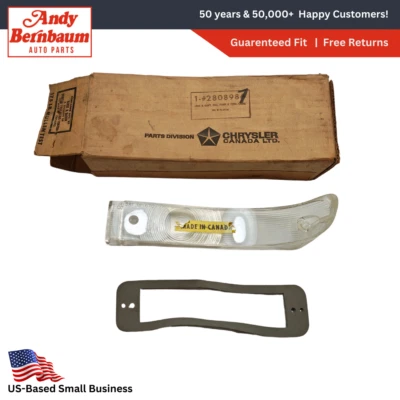 Chrysler Newport 300 1967 luz de giro lámpara lente con junta 2808987 nuevo de lote original Foto 1 de 4