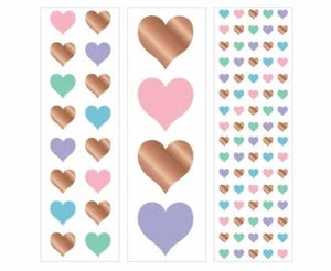 Mrs Grossman's - ALL HEART - THREE CO-ORDINATING STICKERS CUT FROM GIFT BOX - Picture 1 of 1