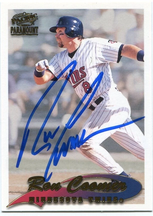 RON COOMER Minnesota Twins signed 1999 Pacific card #132 NMNT COA - Image 1 of 1