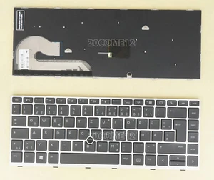 For HP Elitebook 846 G6 745 G5 745 G6 Keyboard Silver No backlit German Tastatur - Picture 1 of 2
