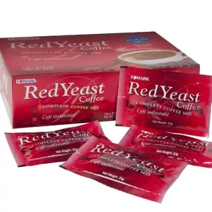 Edmark (Exp2026) Red Yeast Coffee Organic Blend (SUGAR LESS )1 box 20's - Picture 1 of 5