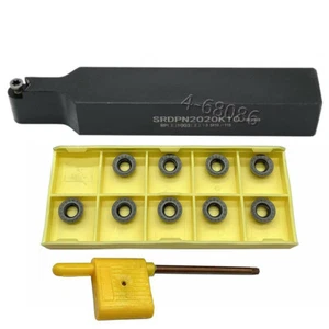 Soporte para herramientas de giro de torno SRDPN 2020K12 + RPMT1204MOE-JS LF6018 inserto de carburo índice - Imagen 1 de 4