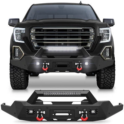 For 2019-2021 GMC Sierra 1500 & 22 GMC Sierra 1500 Limited Front Bumper W/ Winch - Imagem 1 de 4