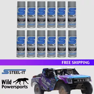 STEEL-IT Gray Polyurethane 12oz Spray Can (12 Pack) - Picture 1 of 1