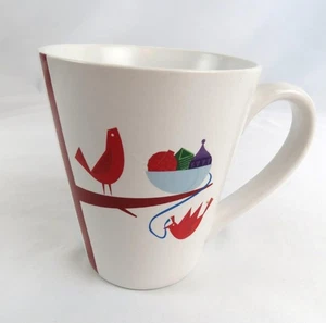 Starbucks 2011 Coffee Mug with Red Birds Christmas Ornaments in Nest Tree 12oz - Picture 1 of 6