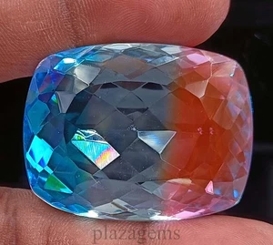 125,55 Karat natürliches zweifarbiges Ametrin Kissenschliff EGL zertifiziert lose Edelsteine 5DST - Bild 1 von 9