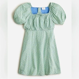 Crewcuts x J. Crew Girls Floral Puff Sleeve Viscose Dress NWT Sz 16 - Picture 1 of 9