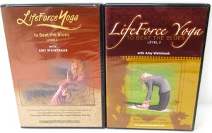 LifeForce Yoga To Beat The Blues Levels 1-2 Amy Weintraub DVD Lot 2 NEW SEALED - Bild 1 von 7