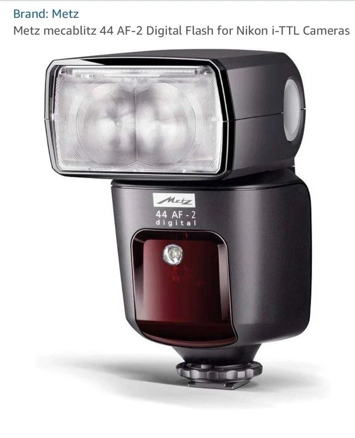 Metz Mecablitz 44 AF-2 Digital Flash for Nikon Camera - Image 1 of 4