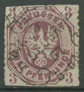Preußen 1865 Wappenadler 19 a Hufeisenstempel HE 34-2 SOLINGEN - Picture 1 of 1