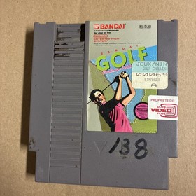 Nintendo NES Game Bandai Golf Cartridge Tested