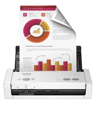 Brother ADS-1200 High-Speed Compact Color Desktop Scanner with Duplex - Image 1 of 4