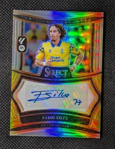 Fabio Silva 2024-25 Panini Select La Liga Silver Prizm Auto Las Palmas - Imagen 1 de 2