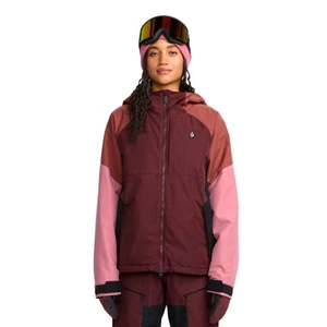 Brandneu 2026 Volcom Achat isolierte Damenjacke Ochsenblut Größe Small - Bild 1 von 2