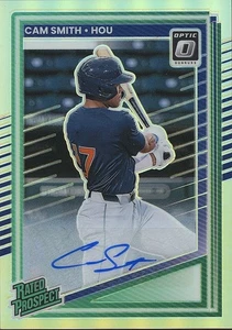 Cam Smith 2025 Ottica Classificata Rookie Autografo RC Houston Astros #173 - Foto 1 di 2