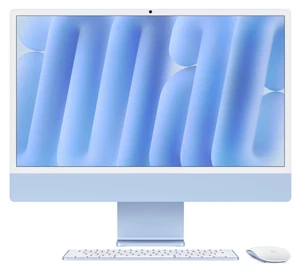 Apple iMac 24" 4.5K Retina 2023 - 256GB SSD - 8GB Ram - 8C CPU 10C GPU M3 - Blue - Picture 1 of 4