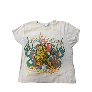 Urban Outfitters T-Shirt Donna L Puro Amore Fiamme Eterne Stampa Grafica - Foto 1 di 4