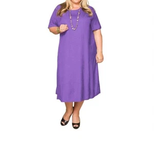 On The Plus Side belle rayon plus size dress Eggplant - Picture 1 of 25