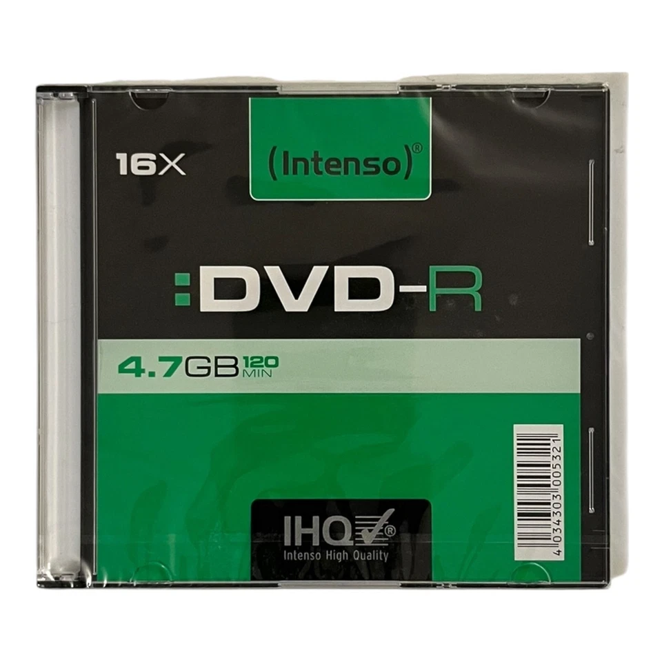 Intenso DVD - R 4,7 GB 120 Min. DVD-R Rohling 1 Stück Neu & OVP - Image 1 of 1