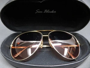 Serengeti Drivers Aviator Sunglasses Corning Optics Gold Frame 5225R Japan - Picture 1 of 10