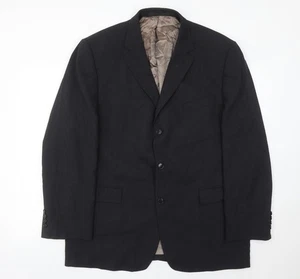 Marks and Spencer Men’s Grey Wool Blend Blazer Jacket 44 M - Picture 1 of 12