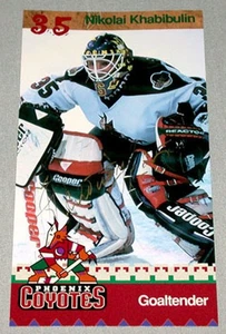 Original NHL Nikolai Khabibulin Phoenix Coyotes Signed Hockey Postcard - Bild 1 von 1
