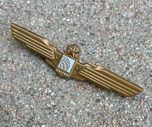 United Airlines Flügel Kunststoff Pin (Luftfahrt Souvenir) - Bild 1 von 2