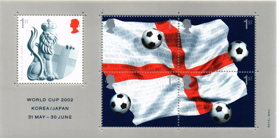 Great Britain 2002 Yvert SS 17 Soccer World Cup Korea Japan MNH VF - Image 1 of 1