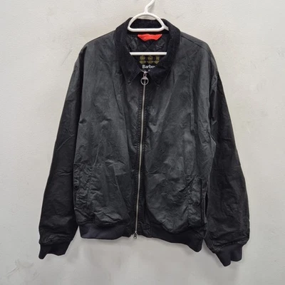 Chaqueta negra impermeable de cera ligera Barbour Storm Force Advection 4 oz XXL # Foto 1 de 4