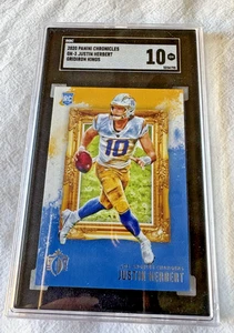 Justin Herbert 2020 Panini Chronicles GK-3 Gridiron Kings Rookie Card SGC 10 - Foto 1 di 2