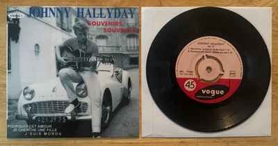 45 7" FRENCH EP JOHNNY HALLYDAY SOUVENIRS SOUVENIRS - Image 1 of 2