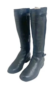 Aetrex Chelsea Tall Riding Boot Black Leather Boot Women's Size 8 - Picture 1 of 7