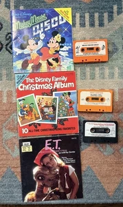 3 MITLESEBÜCHER & KASSETTEN ~ DISNEY FAMILIE WEIHNACHTSALBUM MICKEY DISCO ET - Bild 1 von 4