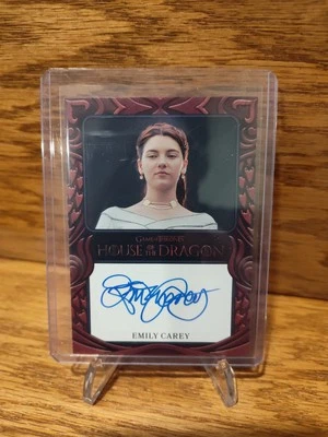 2024 House of the Dragon Season 1 Autograph Emily Carey /Lady Alicent Hightower - Image 1 of 2