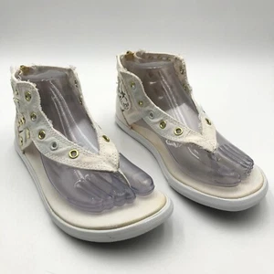 Converse All Star sandalo sneakers perizoma oro borchie accenti donna taglia 7 - Foto 1 di 10