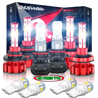 Combo faros antiniebla para Ram 1500 2013 2014 2015 con proyector bombillas LED Foto 1 de 4