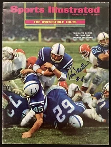 Tom Matte Signed Sports Illustrated 1/6/69 No Label Baltimore Colt Autograph JSA - Picture 1 of 5
