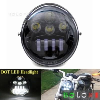 Faro LED PUNTO para Harley V Road Night Rod Street Rod VRSCR VRSCX VRSCE VRSC Foto 1 de 4
