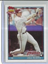 1991 Topps #545 Dale Murphy Philadelphia Phillies