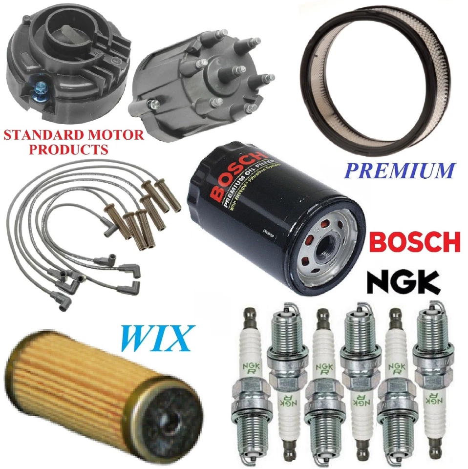 Настраиваемый комплект фильтров крышка свечи зажигания провод для CHEVROLET S10 V6 2,8 л; 2WD; 2Bbl 1985 - Изображение 1 из 1