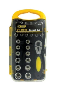 Steel Grip DR62422 Steel SAE 6-Point Stubby Socket Set 1/4 Drive x 1-1/4 in. - Picture 1 of 1