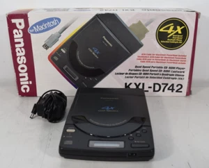 Unidad de CD-ROM portátil Panasonic KXL-D742 retro vintage - Imagen 1 de 8