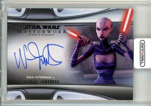 2021 Topps Star Wars Masterwork Nika Futterman As Asajj Ventress Autographs