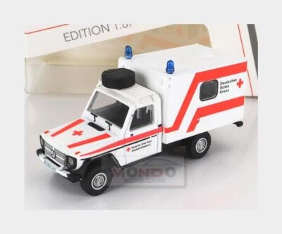 1:87 SCHUCO Mercedes Benz G-Class Van Ambulance 1980 White Red 452668600 - Immagine 1 di 2