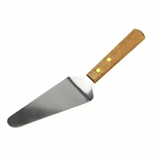 Chef Craft Stainless Steel Cake / Pie Server with Wooden Handle - Picture 1 of 2