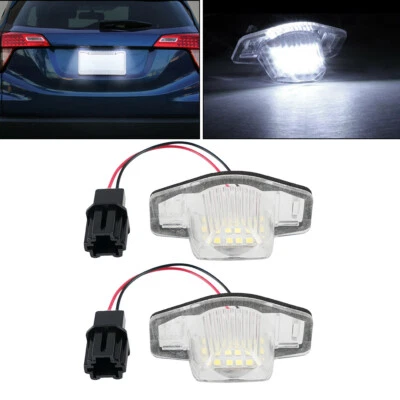 2x LED Plate Licence Lights Fit Honda Jazz Insight Odyssay CRV FR-V Stream 6000K - Image 1 of 4