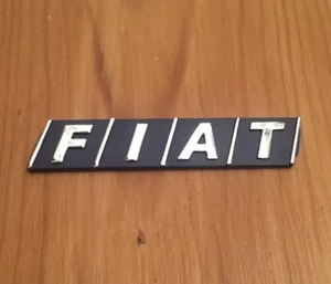 FIAT EMBLEM BADGE LOGO TAIL GATE 127 128 REGATA DIMENSIONS 90mm X 20mm - Picture 1 of 1