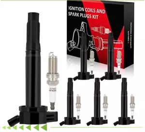 6 For 2006-2012 Toyota RAV4 3.5L V6 Ignition Coil & Spark Plug - Picture 1 of 5
