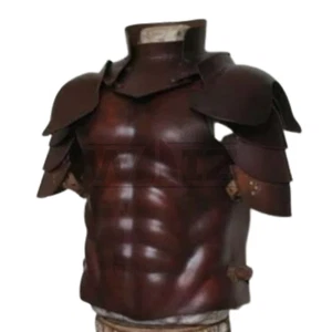 Armadura de cuero medieval | Armadura corporal muscular de cuero caballero coraza | Medieval - Imagen 1 de 2