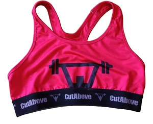 Cut Above UK Medium Red/Black Ladies Racer Back Workout/Gym Top - Imagen 1 de 3